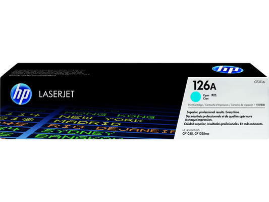 HP 126A Original LaserJet Toner Cartridge, CE310A