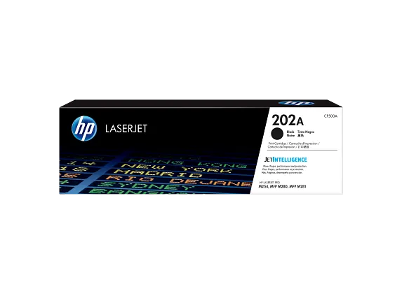 HP 202A Original LaserJet Toner Cartridge, CF500A