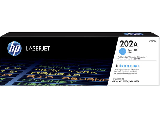 HP 202A Original LaserJet Toner Cartridge, CF500A