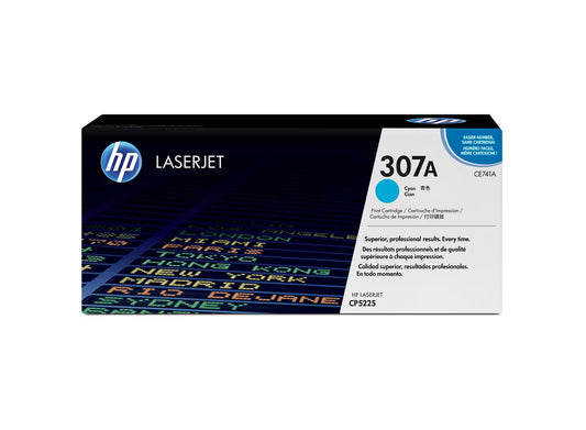 HP 307A Original LaserJet Toner Cartridge, CE740A