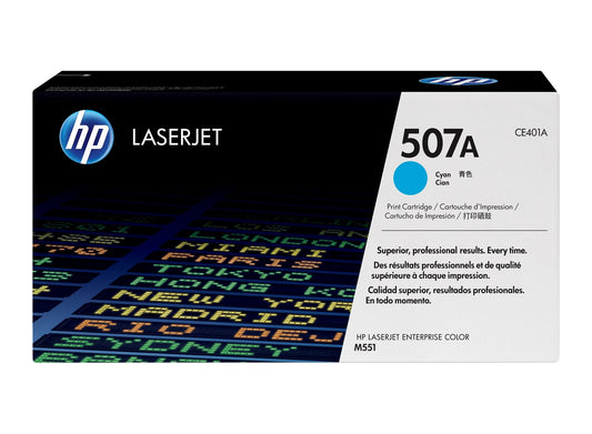 HP 507A Original LaserJet Toner Cartridge, CF400A