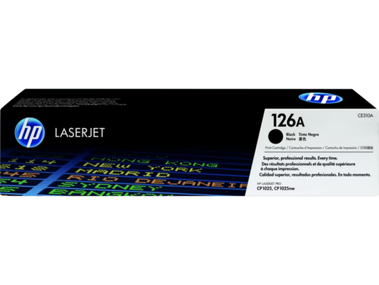 HP 126A Original LaserJet Toner Cartridge, CE310A