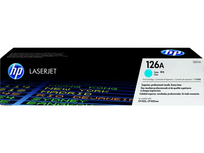 HP 126A Original LaserJet Toner Cartridge, CE310A