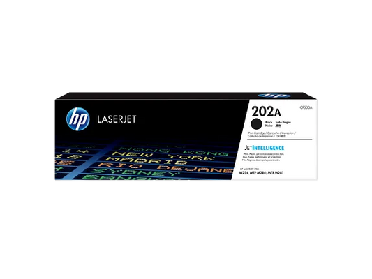 HP 202A Original LaserJet Toner Cartridge, CF500A