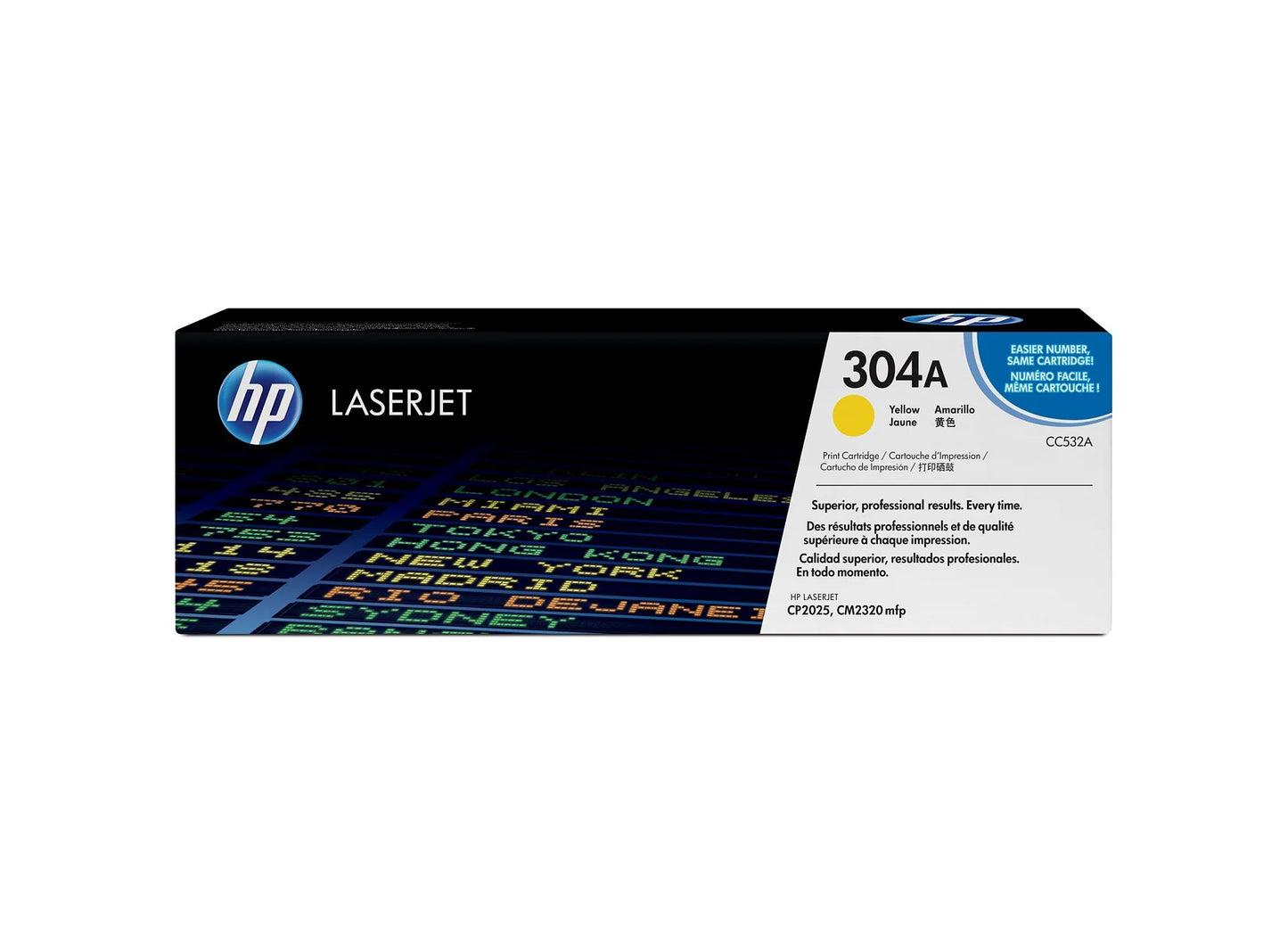 HP 304A Original LaserJet Toner Cartridge, CC530A