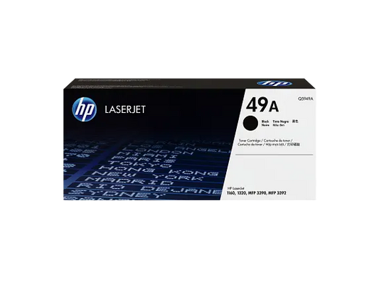 HP 49A Black Original LaserJet Toner Cartridge, Q5949A