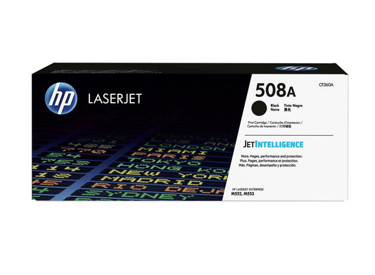 HP 508A Original LaserJet Toner Cartridge, CF360A