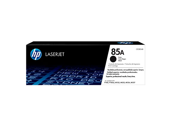 HP 85A Black Original LaserJet Toner Cartridge, CE285A